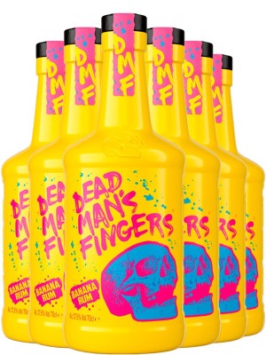 Набір рома "Пальці Мерця" - Дед Менс Фінгерс, Банан / Dead Man's Fingers (DMF), Banana, 37.5%, 6*0.7л