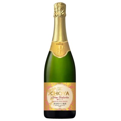 Напій алкогольний ігристий на основі вина Choya Sparkling Ume Salute, білий, солодкий, 5,5%, 0,75 л