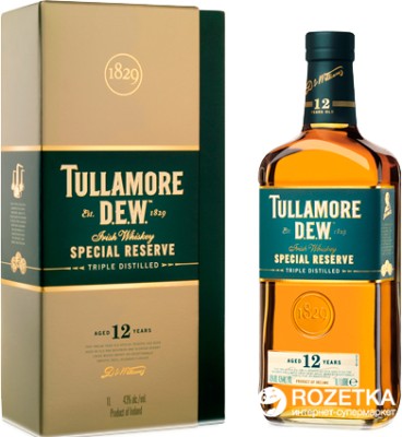 Віскі Tullamore Dew 12 років витримки 0.7 л 40%