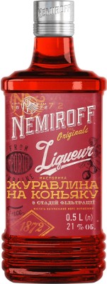 Настоянка Nemiroff Журавлина на коньяку 0.5 л 21%