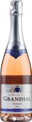Ігристе вино Les Grands Chais de France Grandial Rose Brut рожеве сухе 0.75 л 10.5%