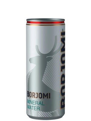 Мінеральна вода Боржомі, ж/б, газована 0.33л