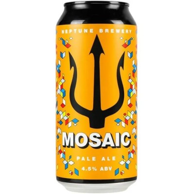 Пиво Neptune Brewery Mosaic світле, 4,5%, з/б, 0,44 л