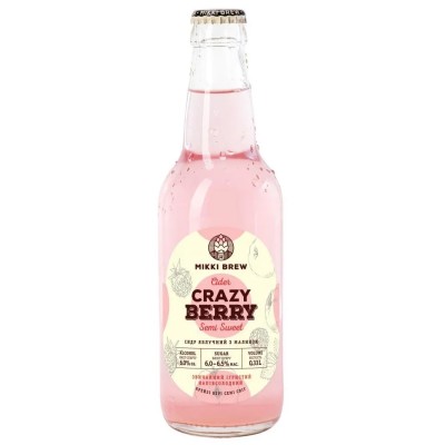Сидр Volynski Browar Crazy berry, полусладкий, 6%, 0,33 л