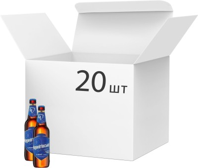 Упаковка пива Чернігівське Light світле пастеризоване 4.3% 0.5 л х 20 шт