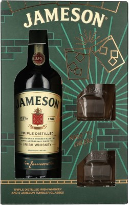 Віскі Jameson Irish Whiskey 0.7 л 40% з 2-ма бокалами