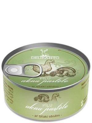 Паштет з печінки качки з грибами шитаке, Delikanto, 100г