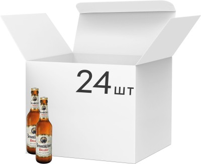 Упаковка пива Benediktiner Weissbier світле нефільтроване 5.4% 0.33 л x 24 шт