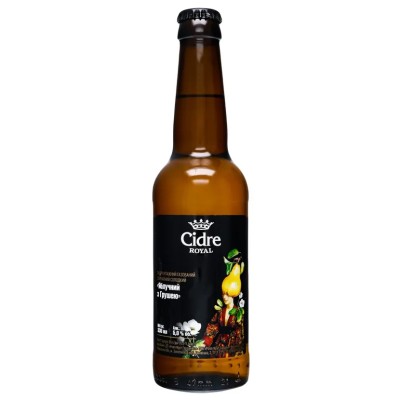 Сидр Cidre Royal Яблучний із грушею, напівсолодкий, 5%, 0,33 л