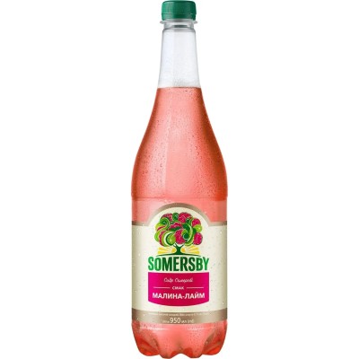 Сидр Somersby Малина-Лайм, 4,7%, 0,95 л