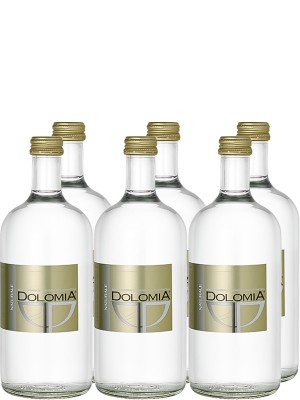 Набір мінеральної води Доломія, Ексклюзив Натурале / Dolomia, Exclusive Naturale, негазована, скло, 6*0.5л