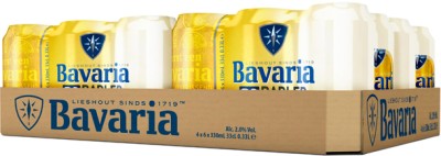 Упаковка пива з додаванням соку Bavaria Radler Lemon світле фільтроване 2% 0.33 л x 24 шт.