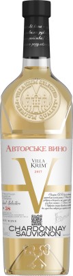 Вино Villa Krim Шардоне-Совіньйон біле сухе 0.75 л 9.5-14.1%