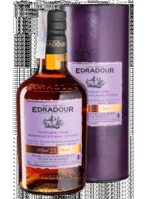 Віскі Edradour Bordeaux Cask Finish Single Malt Scotch Whisky, 55,7%, у тубусі, 0,7 л