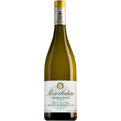 Вино Badet Clement Revelation Chardonnay Pays d'Oc, біле, сухе, 0,75 л
