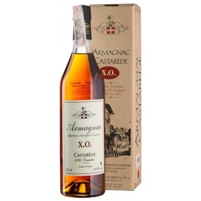 Арманьяк Armagnac Castarede XO, подарункова упаковка, 40%, 0,7 л