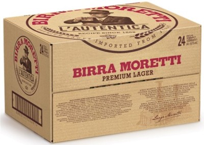 Упаковка пива Birra Moretti 4.6% 0.33 л х 24 шт