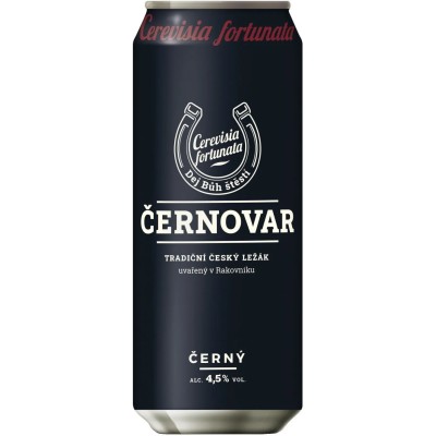 Пиво Cernovar, темне, з/б, 4,5%,0,5 л