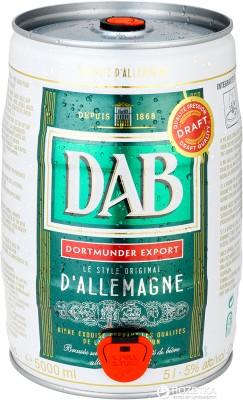 Пиво DAB світле фільтроване 5% 5 л