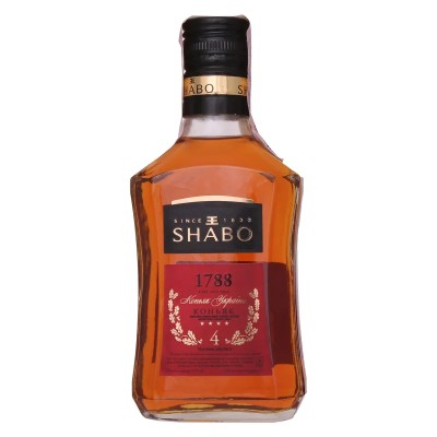 Коньяк України Shabo 1788, 4 зірки, 40%, 0,25 л