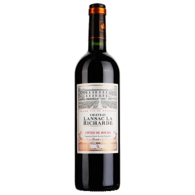 Вино Chateau Lansac La Richarde Cotes De Bourg AOP, червоне, сухе, 0,75 л