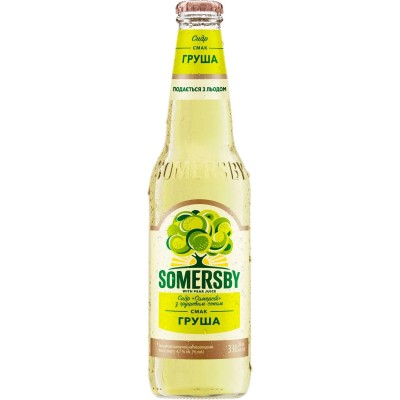 Сидр Somersby Груша, 4,7%, 0,33 л