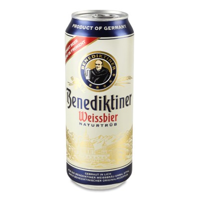 Пиво Benediktiner Weissbier світле н/ф з/б