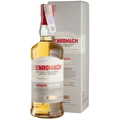 Віскі Benromach Peat Smoke Single Malt Scotch Whisky 46% 0.7 л, у подарунковій упаковці