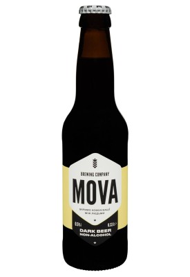 Пиво Dark Non-Alcohol MOVA темне нефіл.непастериз.б/а 0.33 л