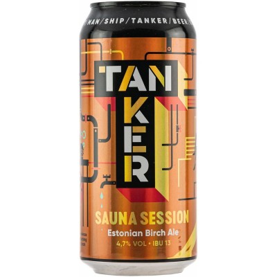 Пиво Tanker Sauna Birch Ale, світле, 4,7%, з/б, 0,44 л