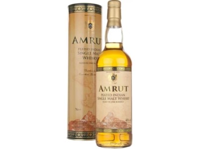 Віскі односолодовий Amrut Peated Single Malt Whisky (в тубусі) 0,7 л
