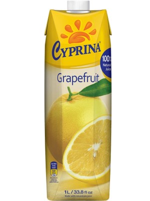 Сік грейпфрутовий, Cyprina, 1л