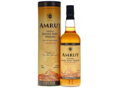 Віскі односолодовий Amrut Indian Single Malt Whisky Cask Strength (в тубусі) 0,7 л