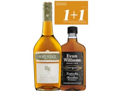 Віскі spirit drink Акційний набір лікер Sortilege + бурбон Evan Williams Black