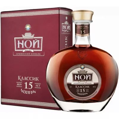 Коньяк Ной Класік 15 років 0,7л 40% кор.