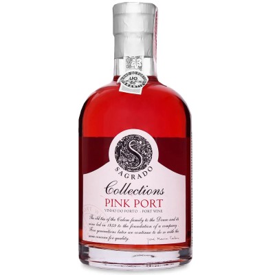 Вино Sagrado Портвейн Porto Collections Pink, рожевий, солодкий, 19,5%, 0,5 л