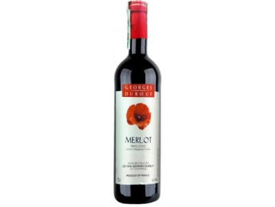 Вино сухе червоне George Duboeuf Merlot Vin de Pays d’Oc 0,75 л