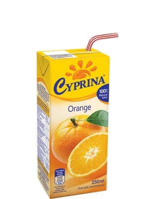 Сік апельсиновий, Cyprina, 0.25л