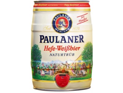 Пиво Paulaner Hefe-Weissbier Naturtrub 5 л