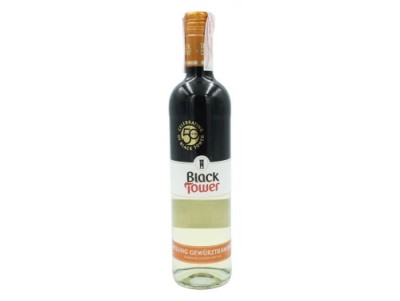 Вино напівсухе біле Black Tower Riesling Gewurztraminer 0,75 л