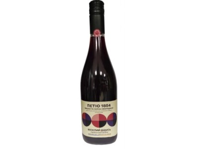 Вино напівсухе червоне Веселий дідусь Петіо 1854 ягідне 0,75 л