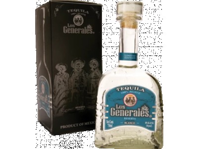 Текіла Los Generales Blanco (без коробки) 0,75 л