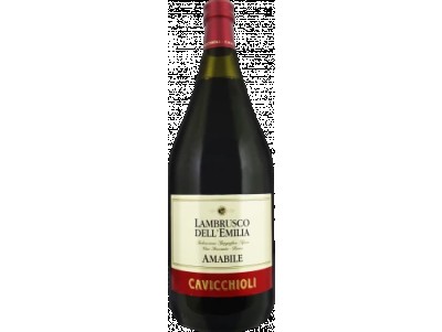 Вино напівсолодке червоне Cavicchioli Lambrusco Dell'Emilia Amabile 1,5 л