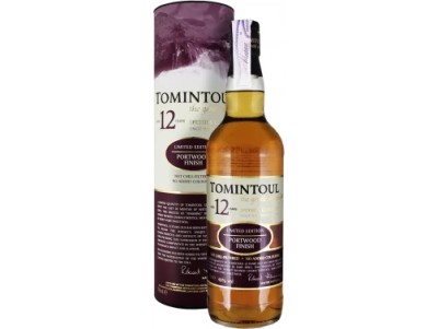 Віскі односолодовий Tomintoul 12 YO Portwood Finish (в тубусі) 0,7 л