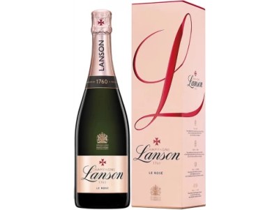 Вино брют рожеве Champagne Lanson Rose Label Brut 0,75 л