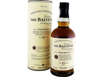 Віскі односолодовий Balvenie Port Wood 21 Y.O. (в тубусі) 0,7 л