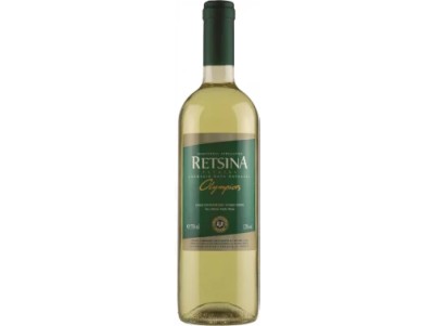 Вино сухе біле Mediterra Winery Retsina Olympias 0,75 л
