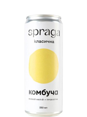 Напій Комбуча класична, Spraga, ж/б, 0.33л