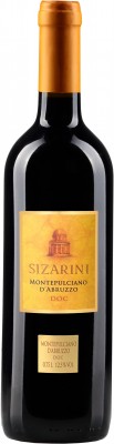 Вино Sizarini Montepulciano D'abruzzo DOC червоне сухе 0.75 л 12-13%