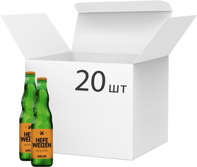 Упаковка пива PART Trading Welde Weizen Hell світле фільтроване 5.2% 0.5 л х 20 шт